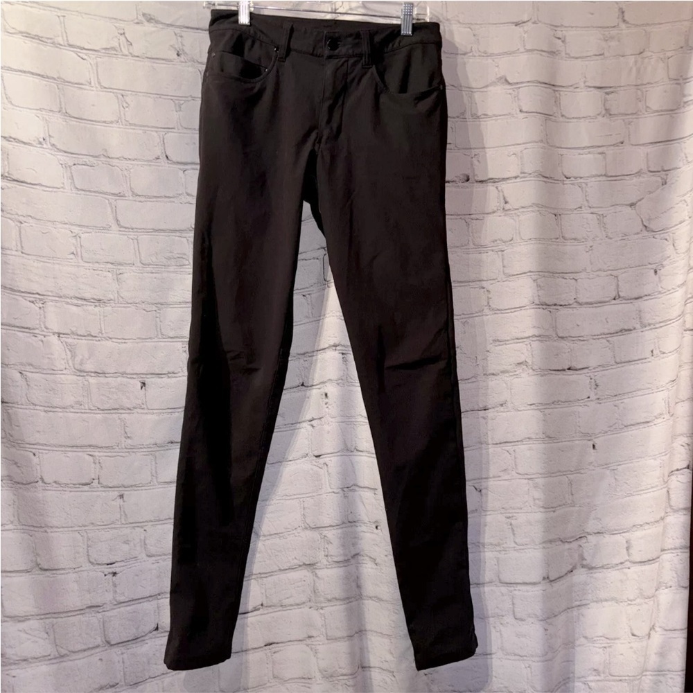 Lululemon Commission Pants WovenAir ABC Commuter Reflective Cuffs Womens Size 28